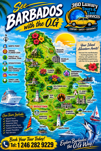 Interactive Barbados tour map