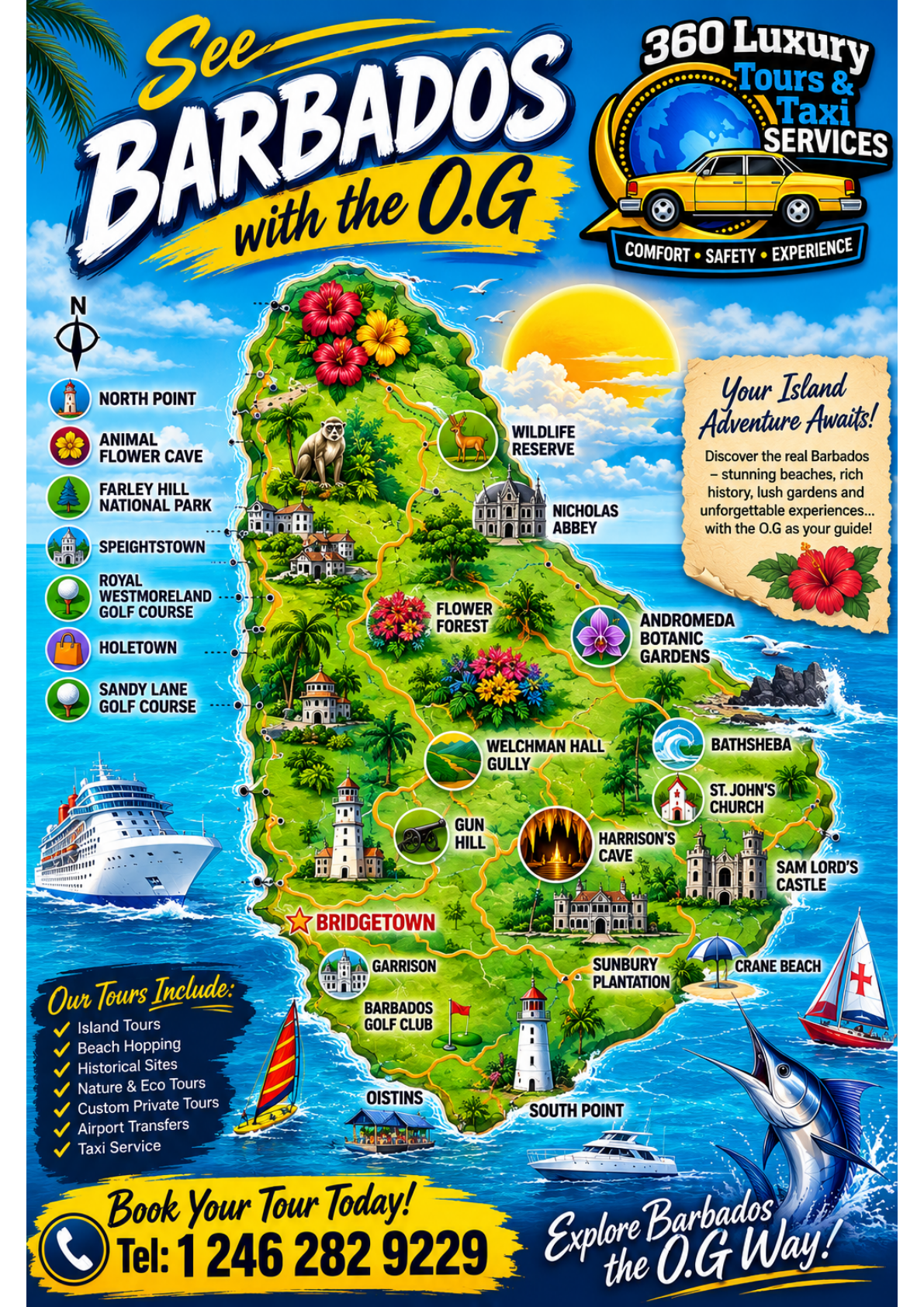 Custom tour map